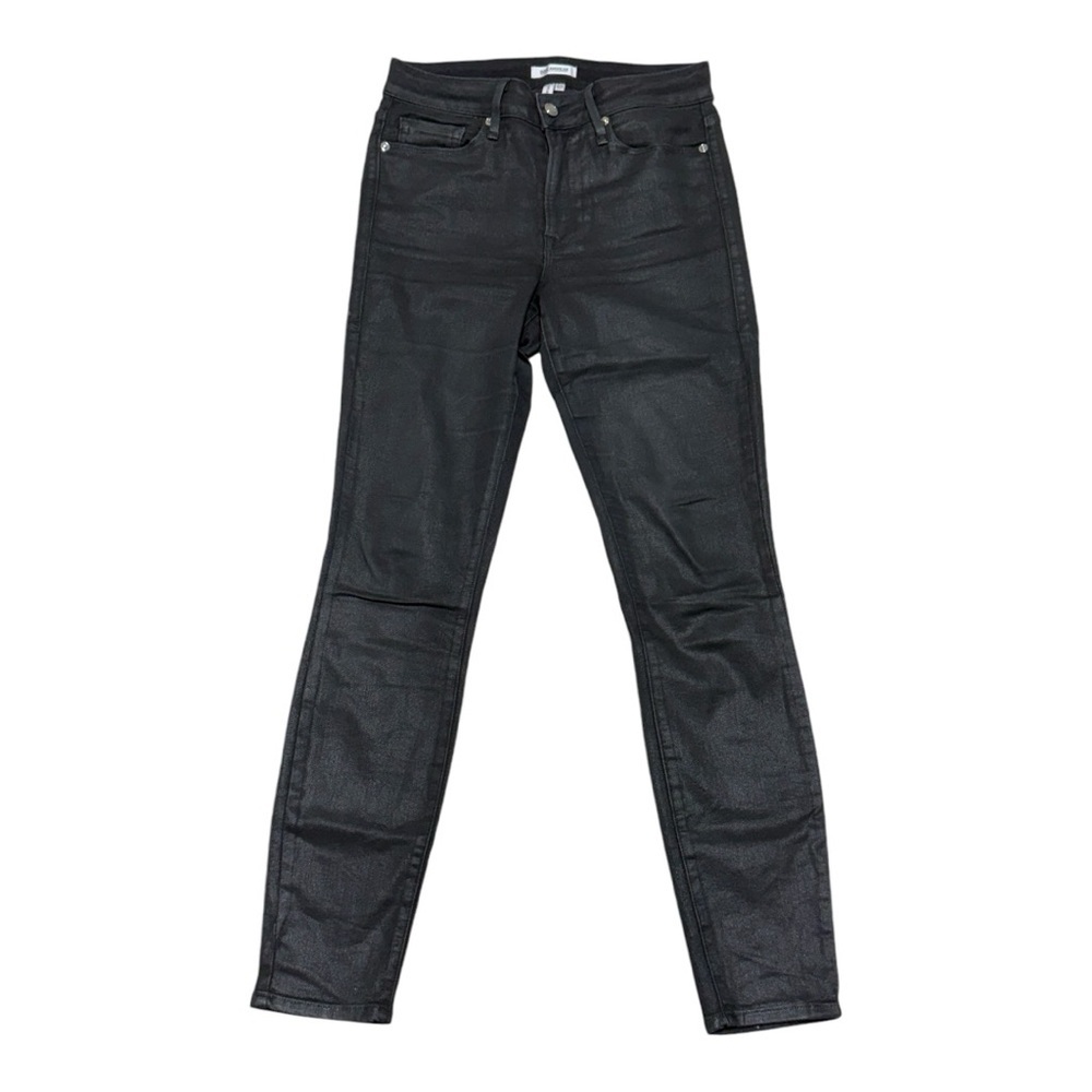 Good American Black High-Rise Skinny Jeans - Picture 3 of 12